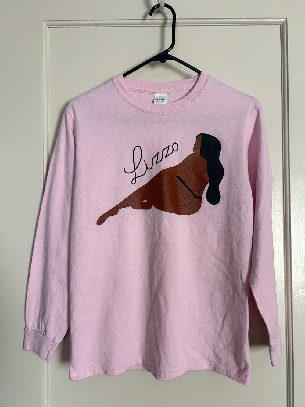 Lizzo Pink Graphic Long Sleeve Tee, Size S